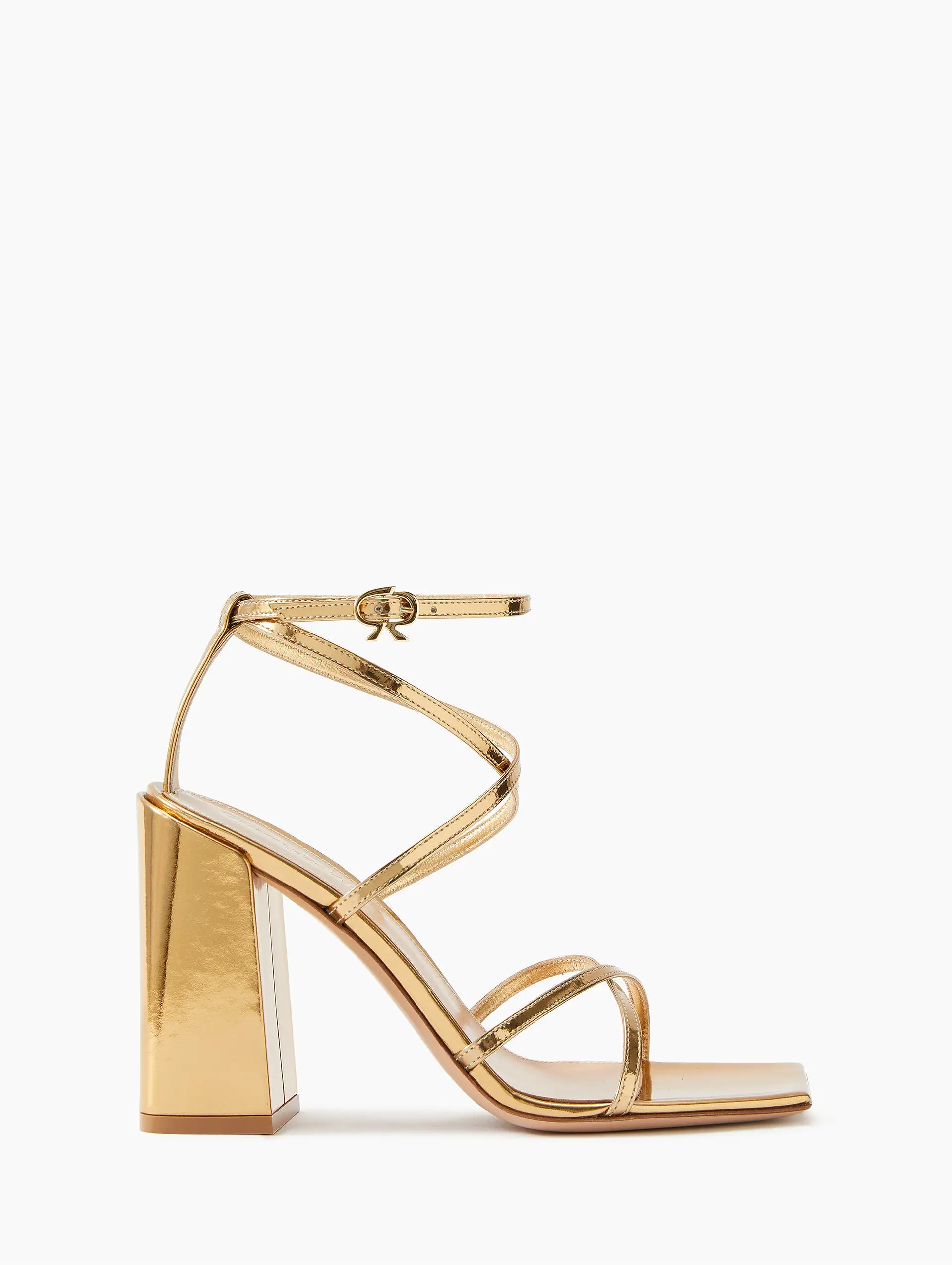 Metal Square Toe Sandal