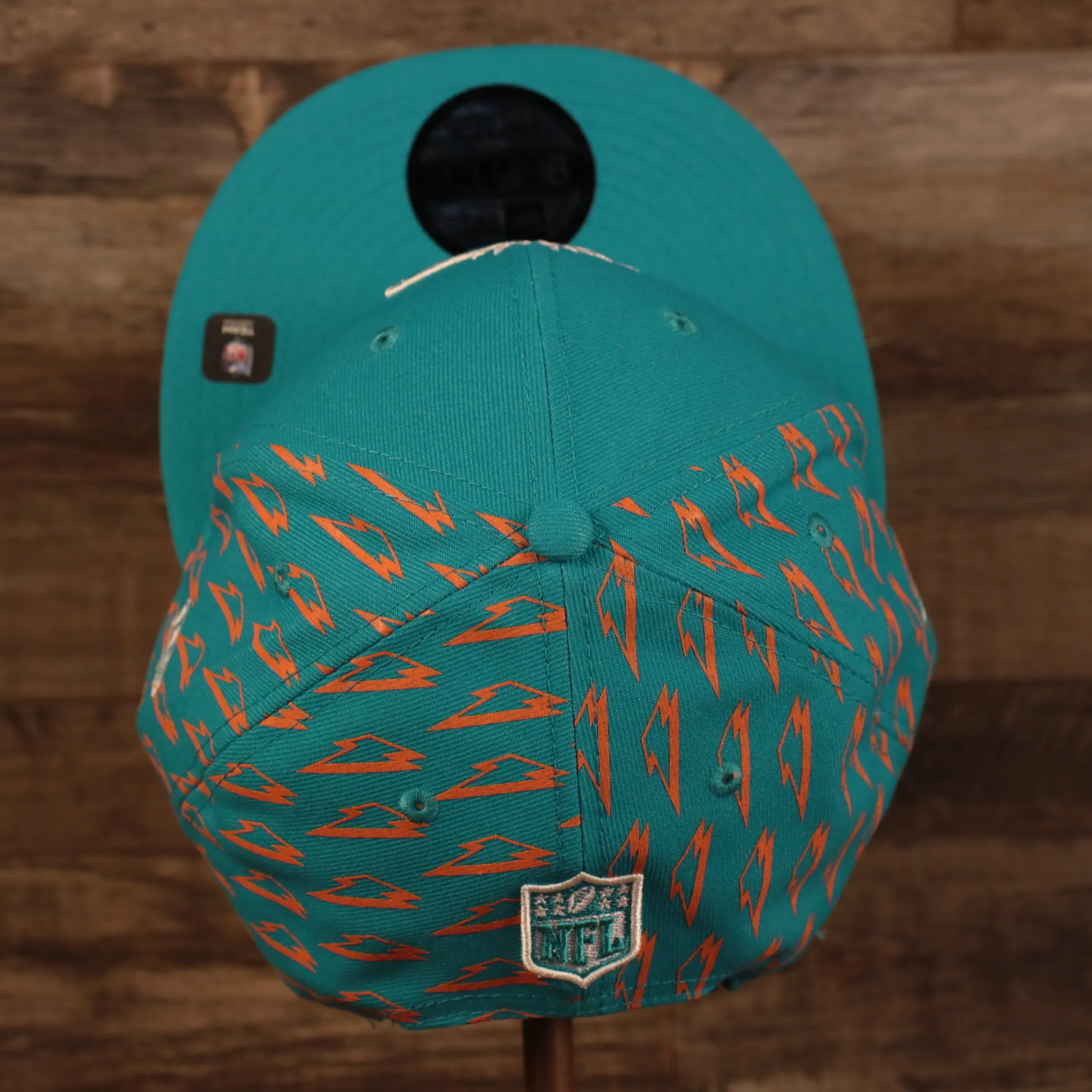 Miami Dolphins x Gatorade Teal 9Fifty Orange Bottom Snapback