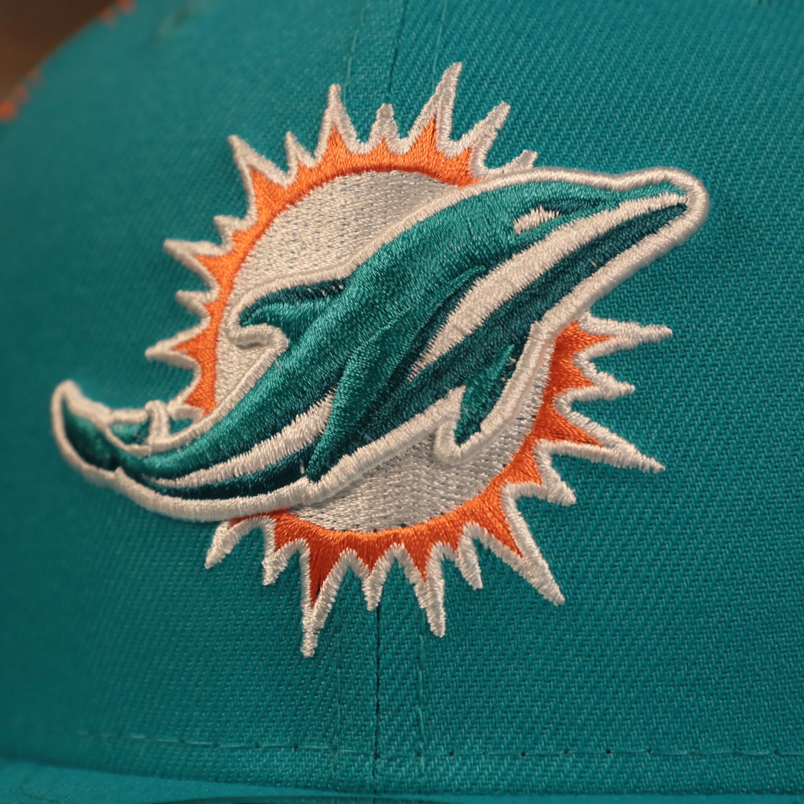 Miami Dolphins x Gatorade Teal 9Fifty Orange Bottom Snapback