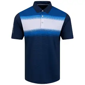 Mo Ventil8+ Stretch Regular Fit Polo Navy/White/Blue - AW23