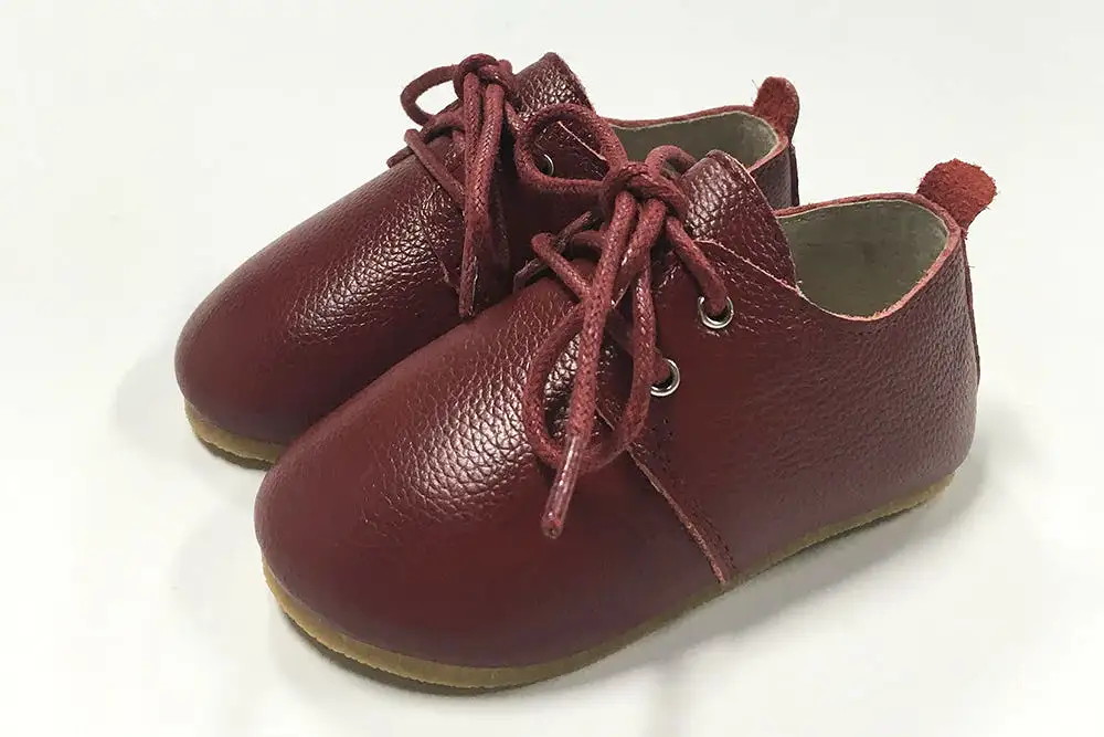 OXFORD SHOES -  Handmade from 100% cow leather -  chestnut, only size AU10 left