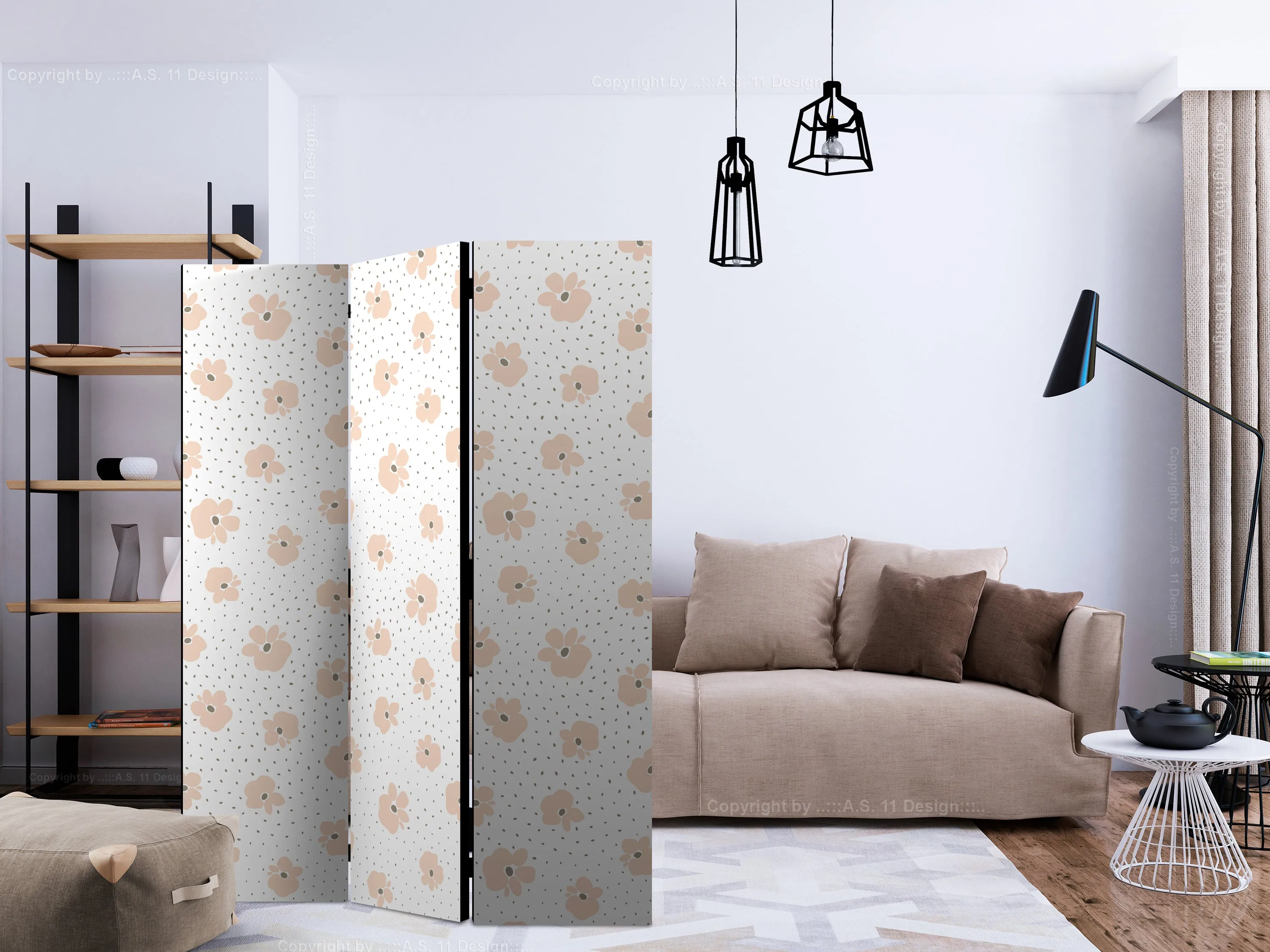 Paravento Children Flowers [Room Dividers]