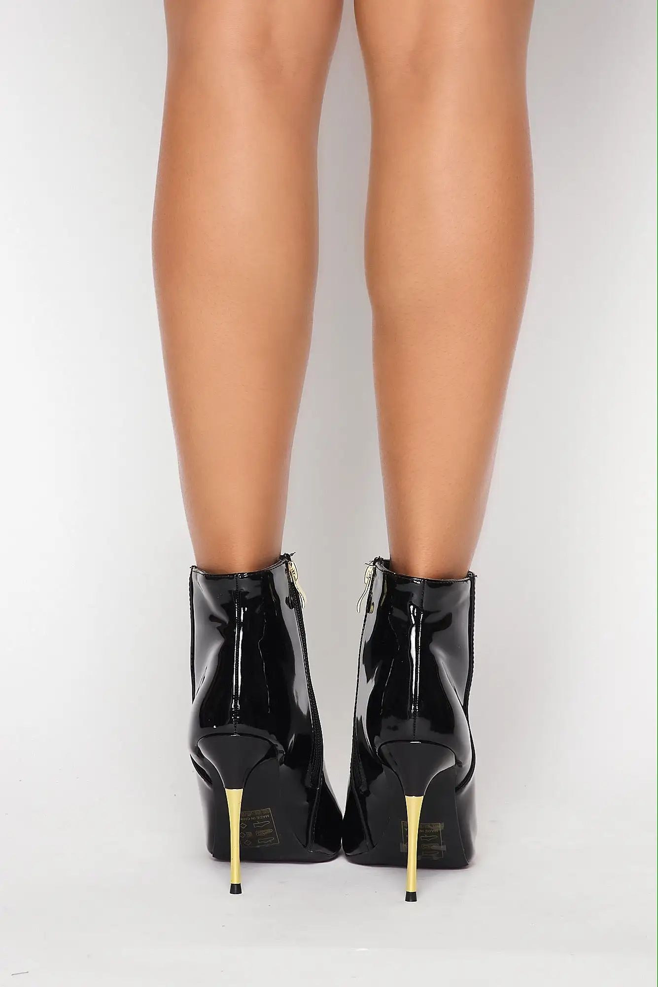 Patent Leather Booties