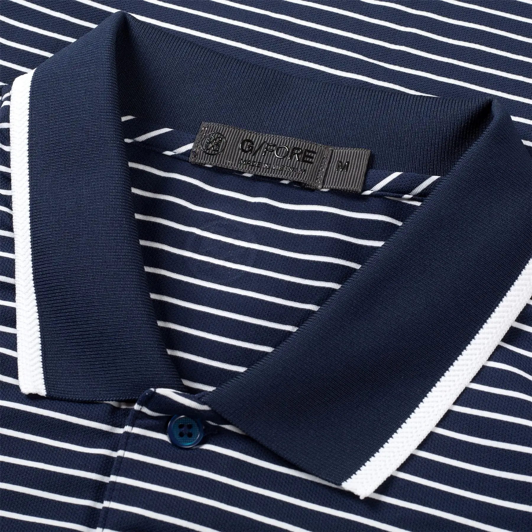 Perforated Wide Stripe Polo Twilight - SS23