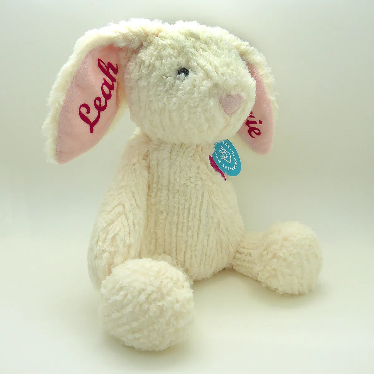 Personalized Stuffed Animal Birth Announcement Bunny Birth Stats Plush Baby Gift