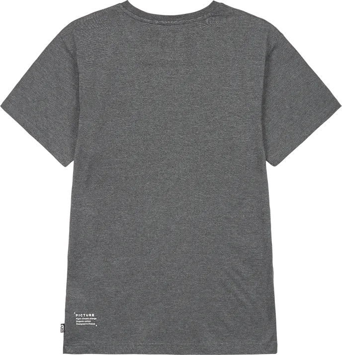 Picture Organic Clothing Men's Custom Van Tee Dark Grey Melange | Buy Picture Organic Clothing Men's Custom Van Tee Da