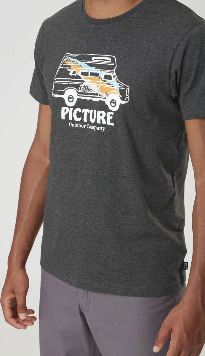 Picture Organic Clothing Men's Custom Van Tee Dark Grey Melange | Buy Picture Organic Clothing Men's Custom Van Tee Da