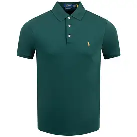 Polo Golf Slim Fit Cotton Polo Moss Agate - AW23