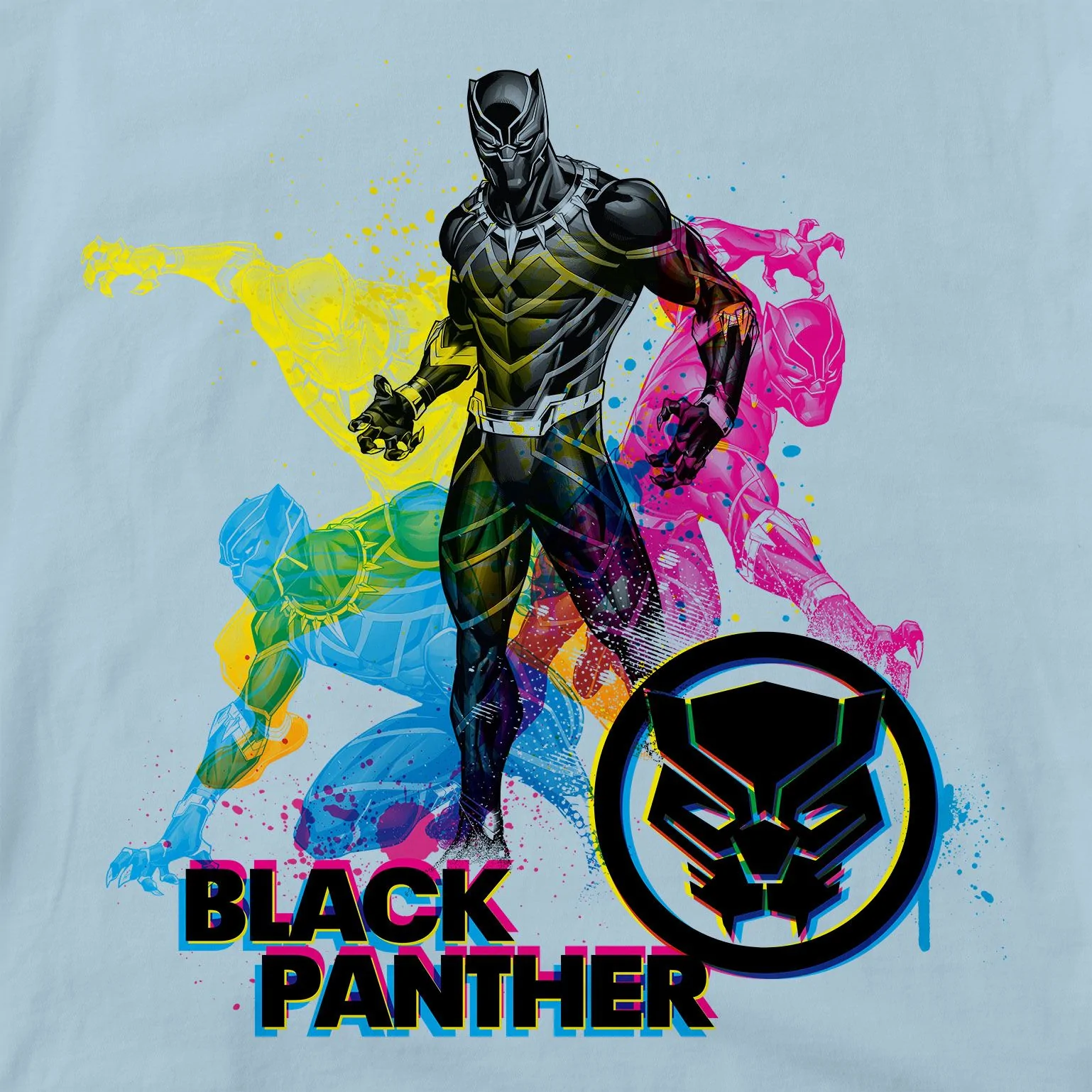 Prancing Black Panther Kids T-Shirt