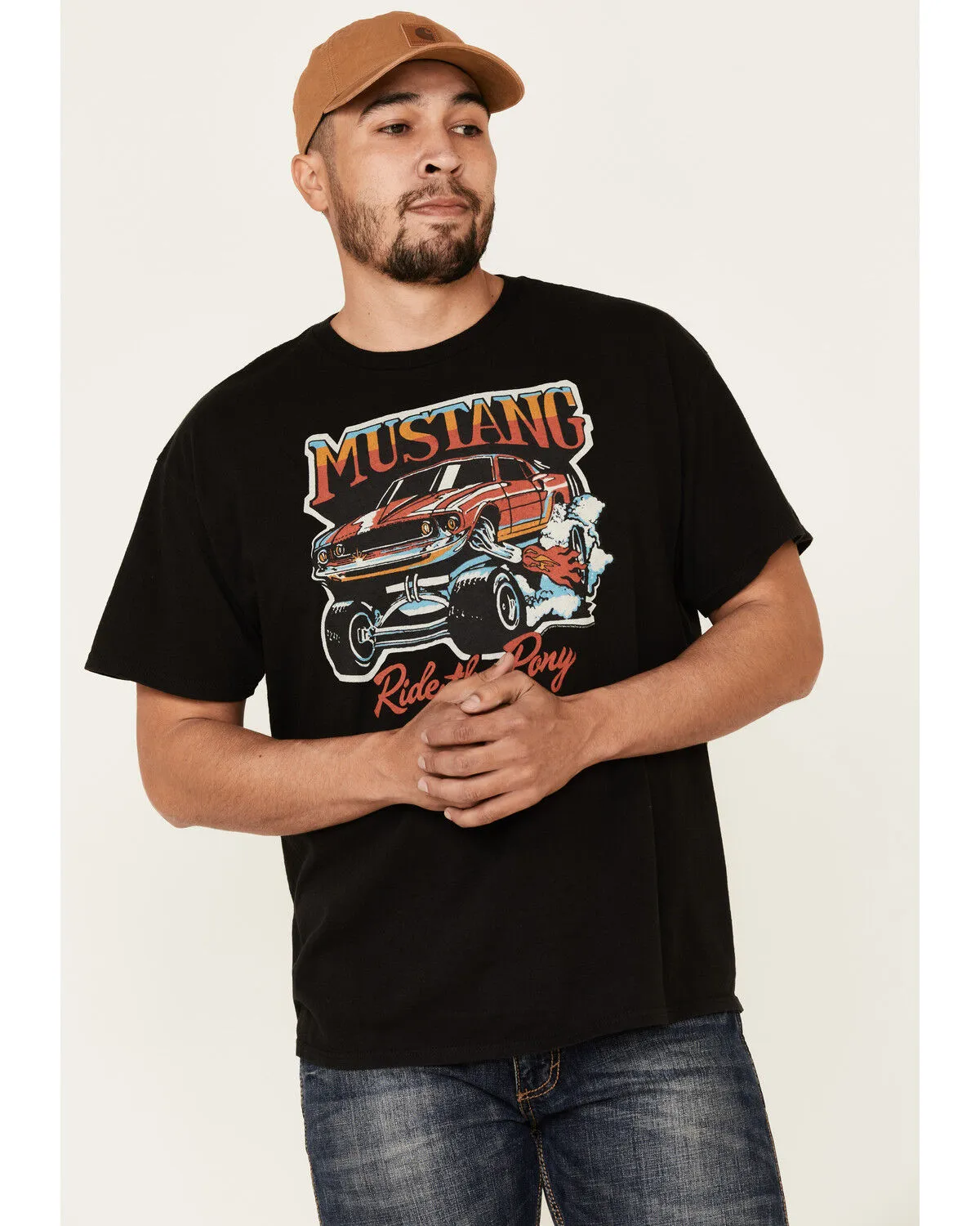 Product Name:  Junk Food Clothing Men's Mustang Ride The Pony Graphic T-Shirt