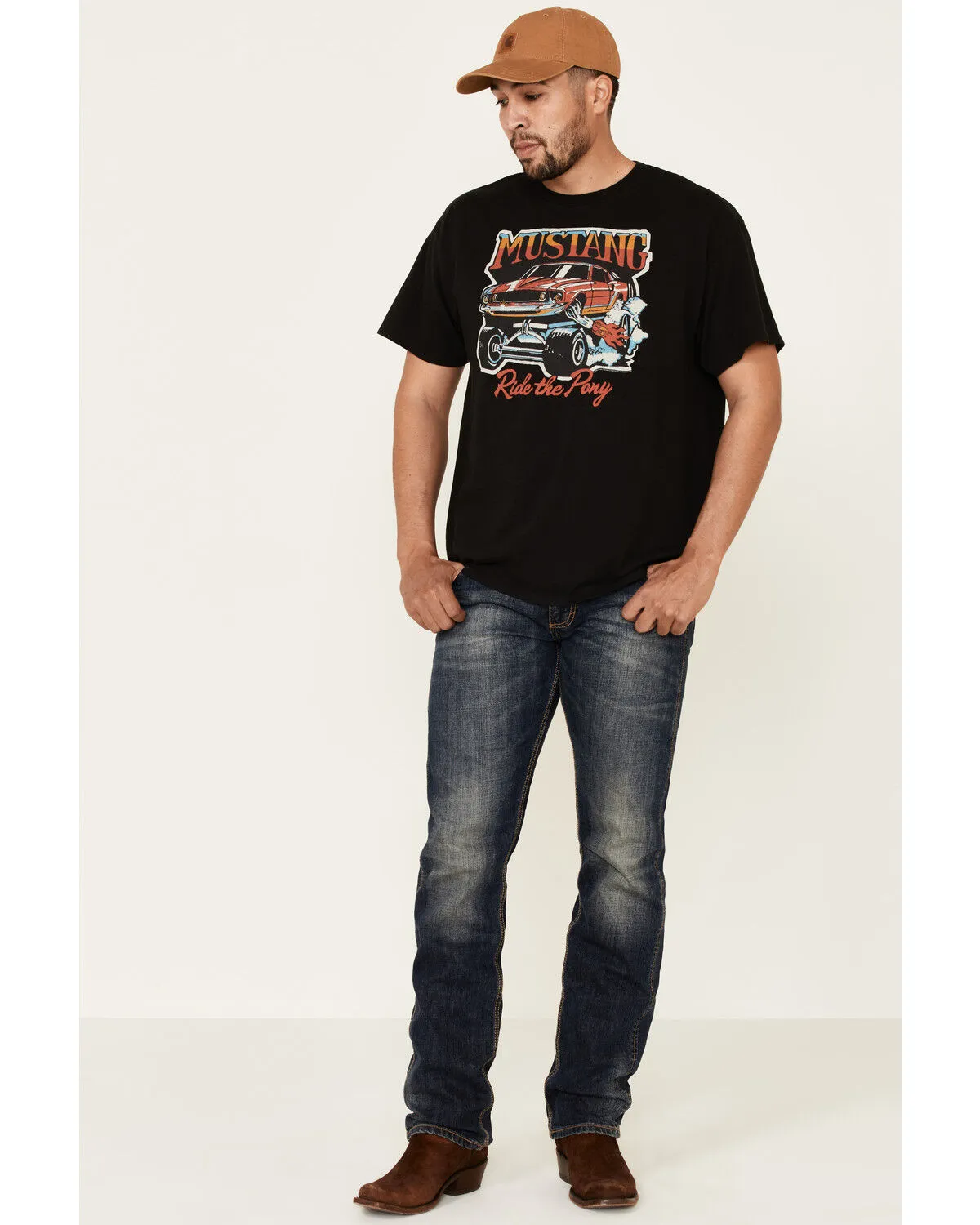 Product Name:  Junk Food Clothing Men's Mustang Ride The Pony Graphic T-Shirt