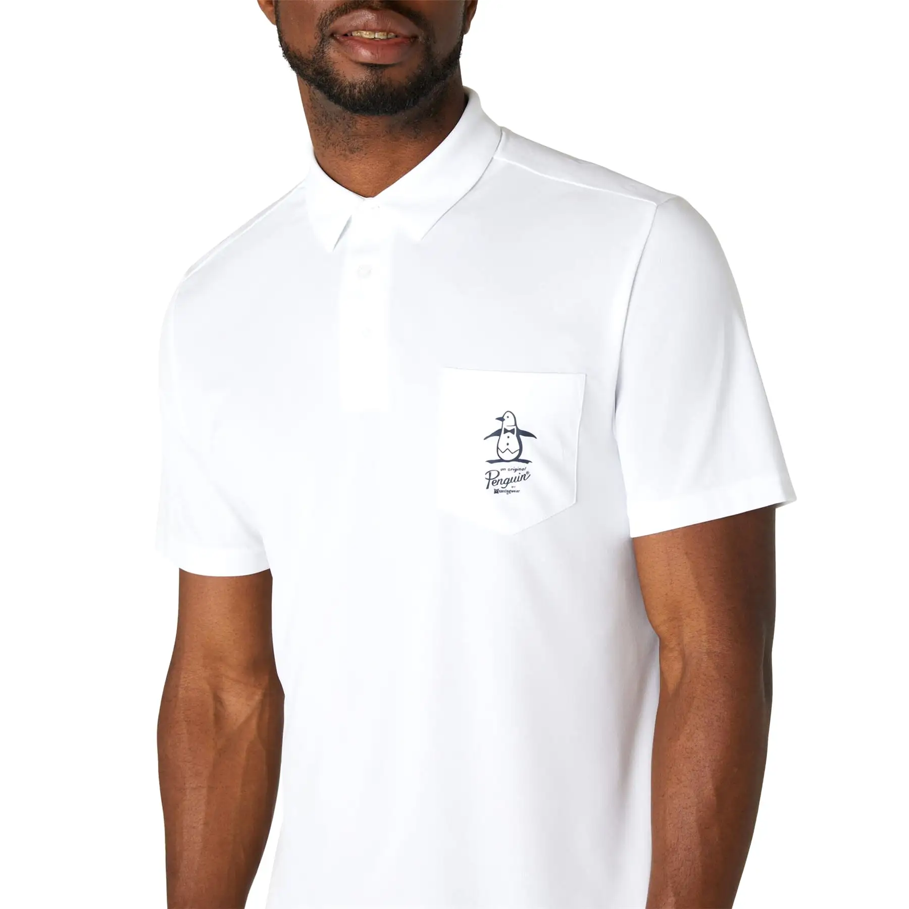 Quiet Please Graphic Oxford Polo Bright White - SS24