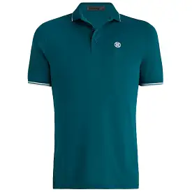 Rib Collar Tech Pique Polo Spruce Green - SS24