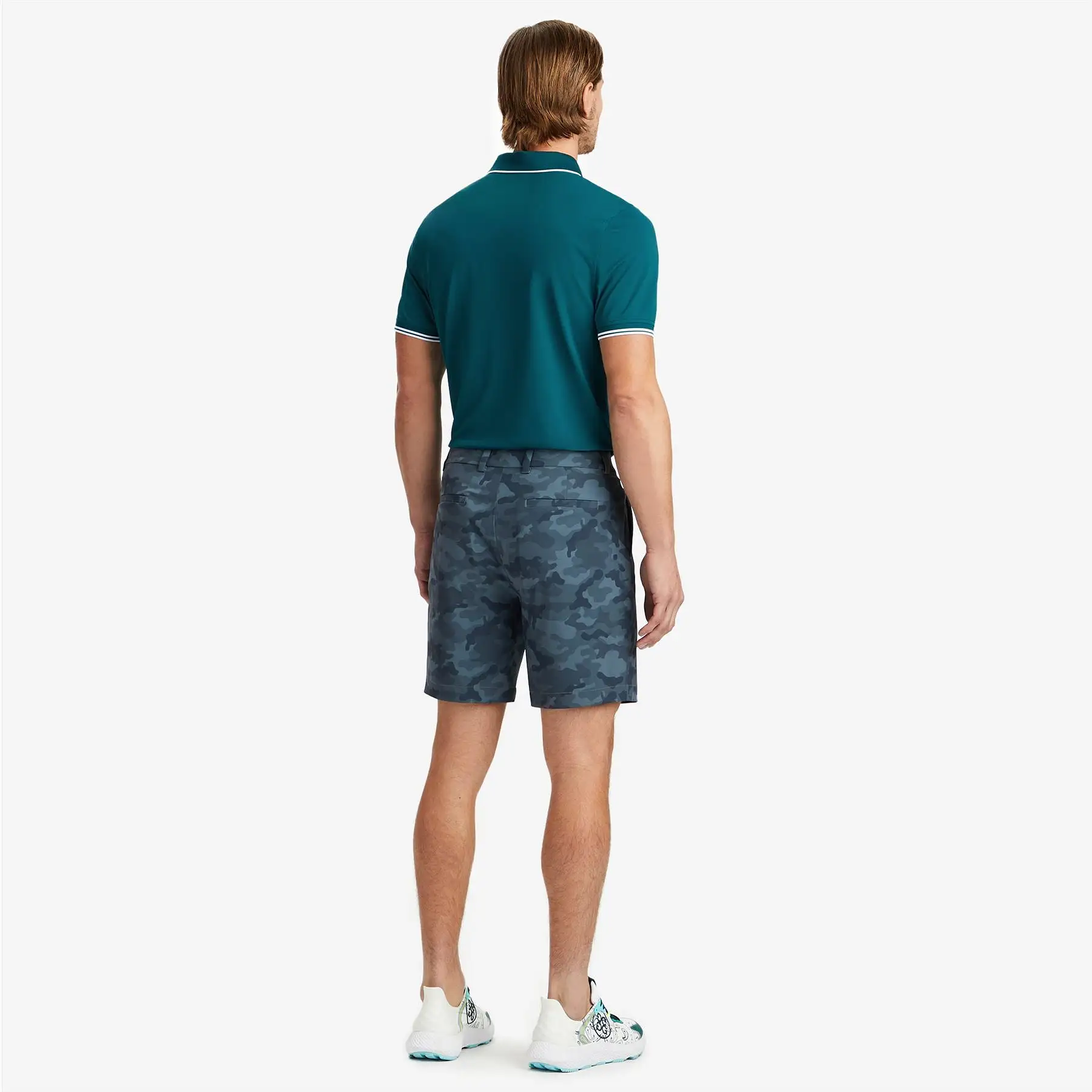 Rib Collar Tech Pique Polo Spruce Green - SS24