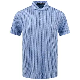 RLX Printed Lightweight Airflow Polo Graphic Powder Blue - SS23