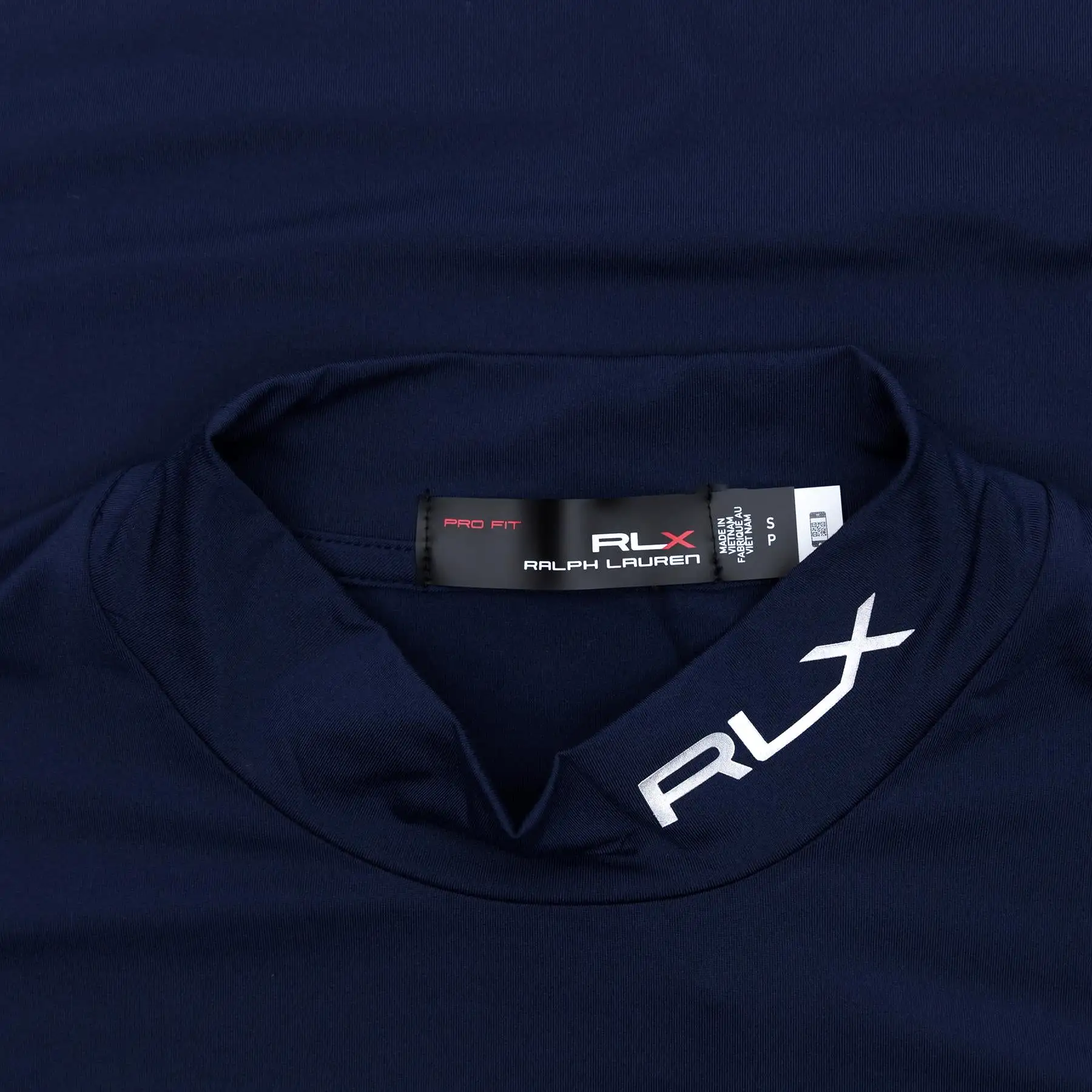 RLX Recycled Peached Airflow Long Sleeve Base Layer French Navy - AW23