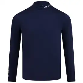 RLX Recycled Peached Airflow Long Sleeve Base Layer French Navy - AW23