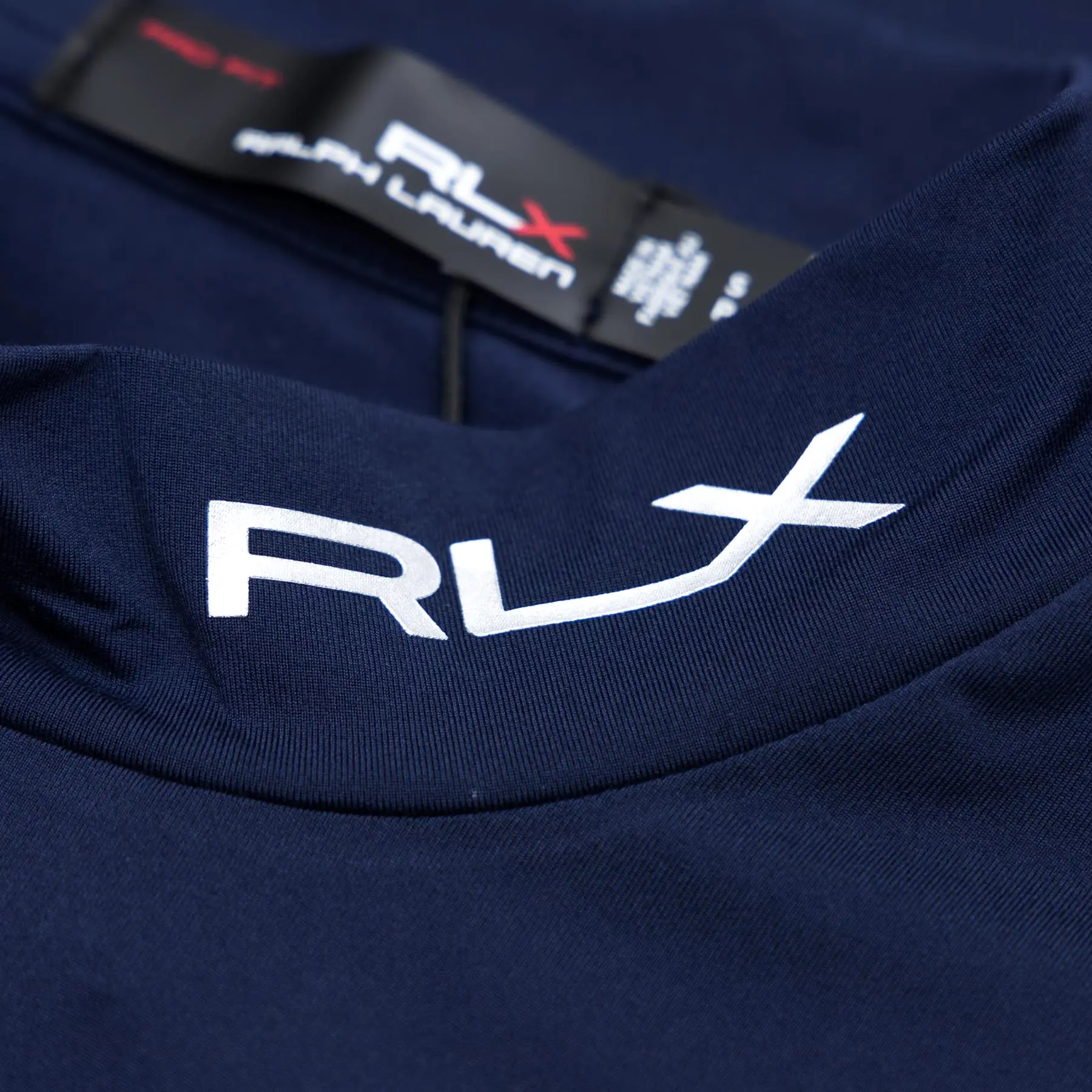 RLX Recycled Peached Airflow Long Sleeve Base Layer French Navy - AW23