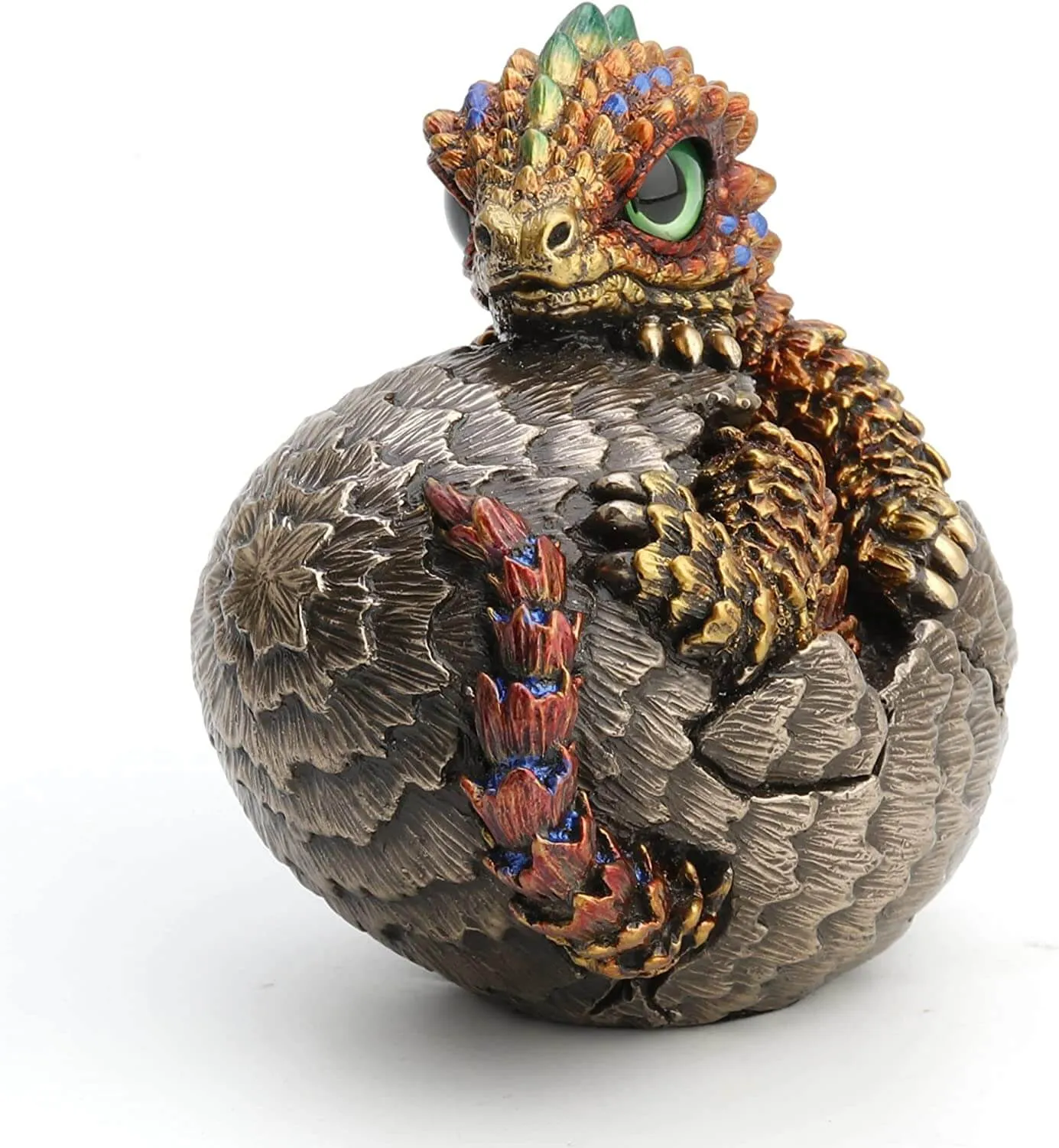 Scaly Baby Dragon Hatchling Figurine