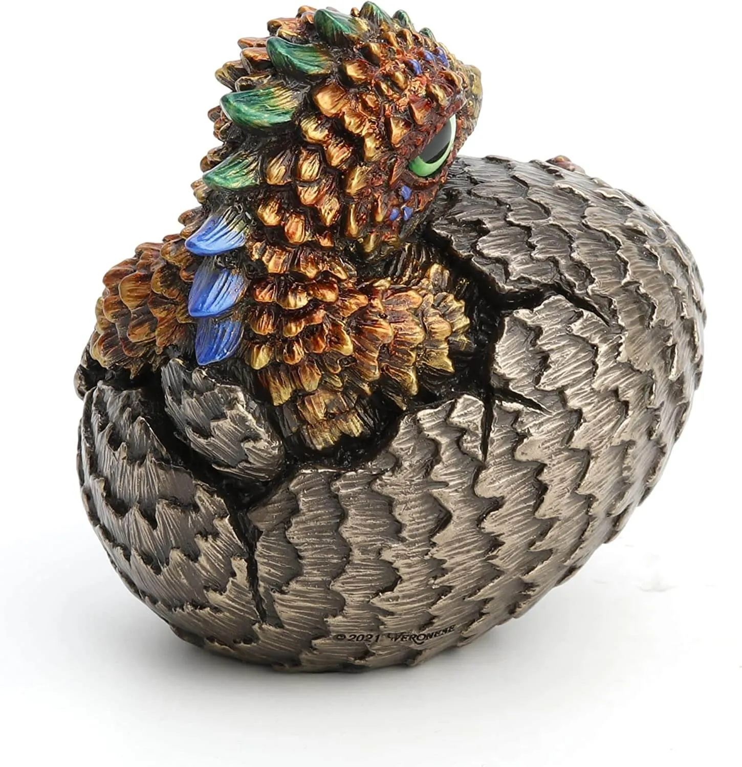 Scaly Baby Dragon Hatchling Figurine