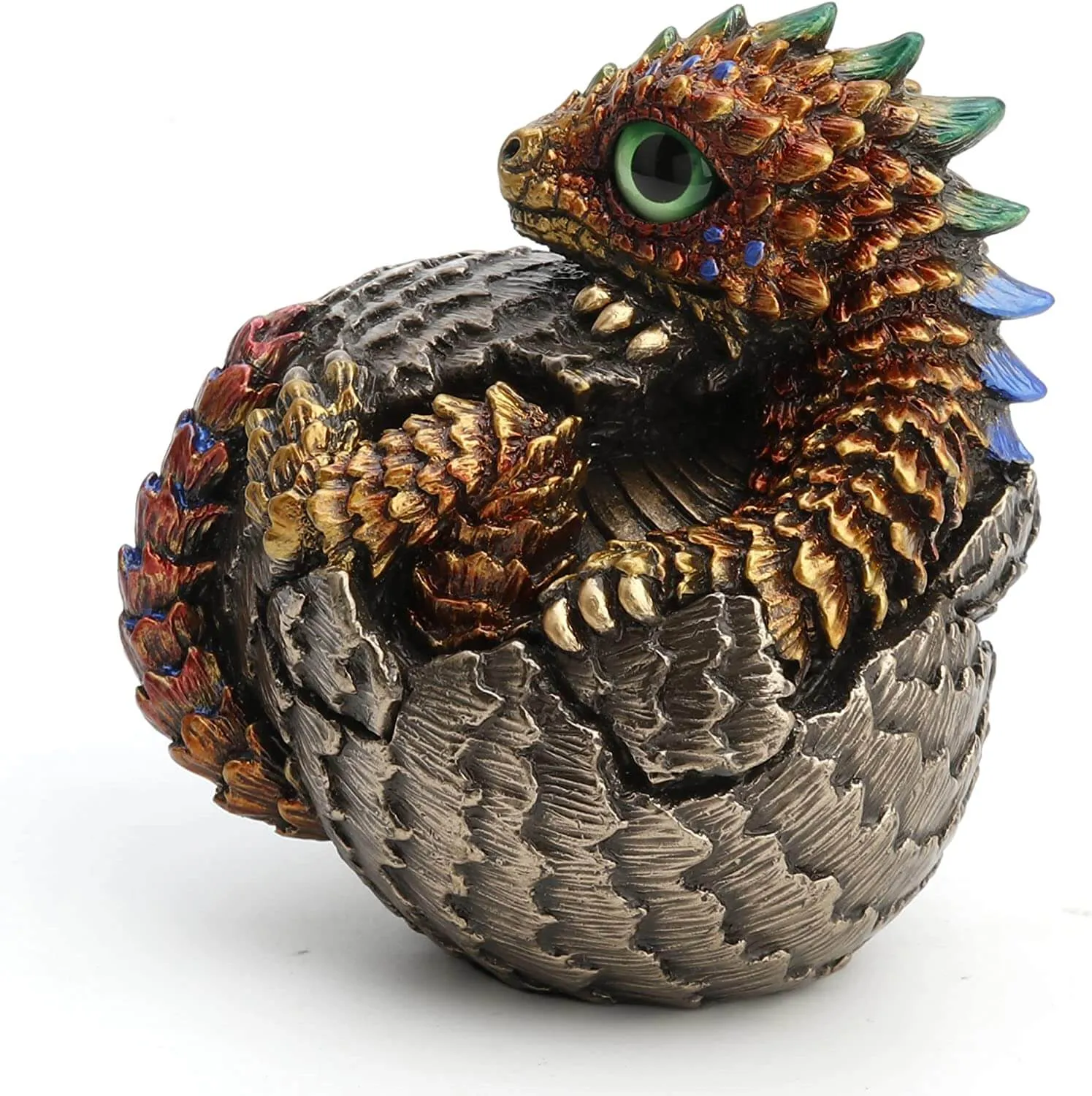 Scaly Baby Dragon Hatchling Figurine