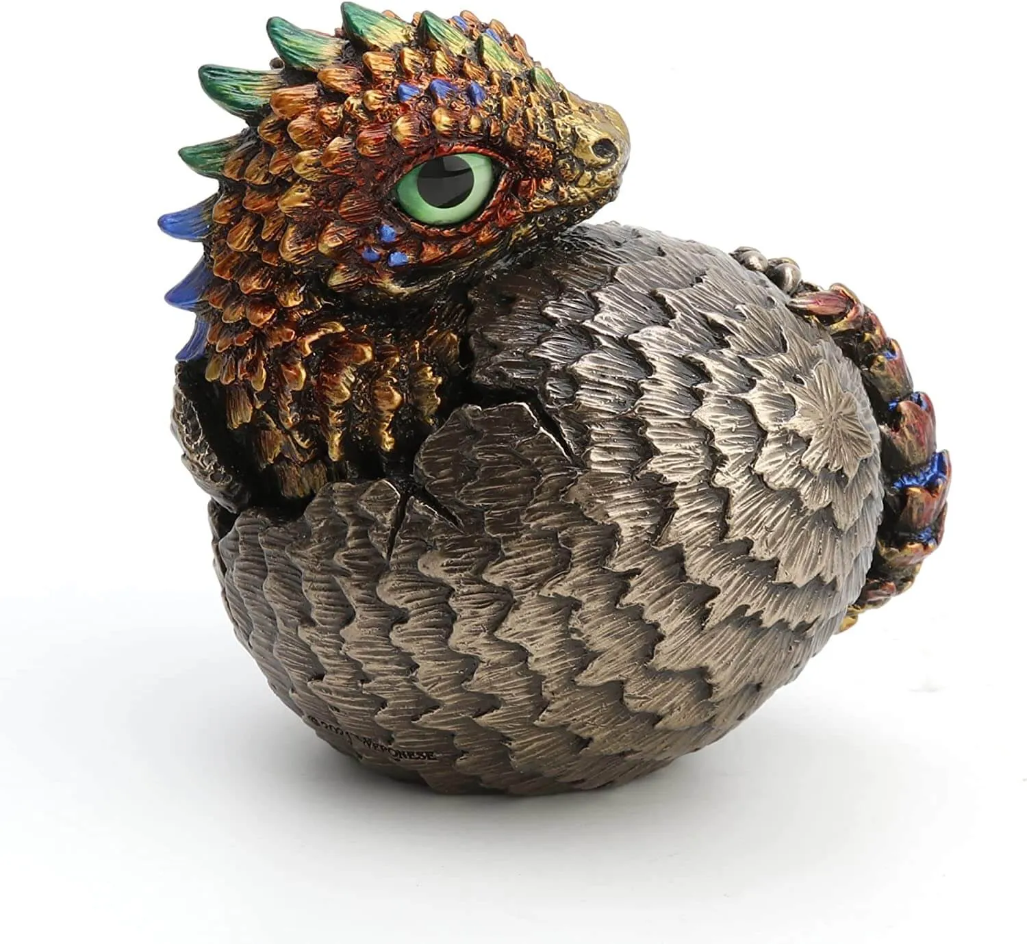 Scaly Baby Dragon Hatchling Figurine