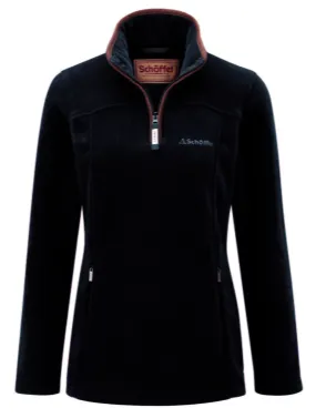 Schoffel Women's Tilton 1/4 Zip Fleece - Navy - Gillanders.ie Town & Country Clothing