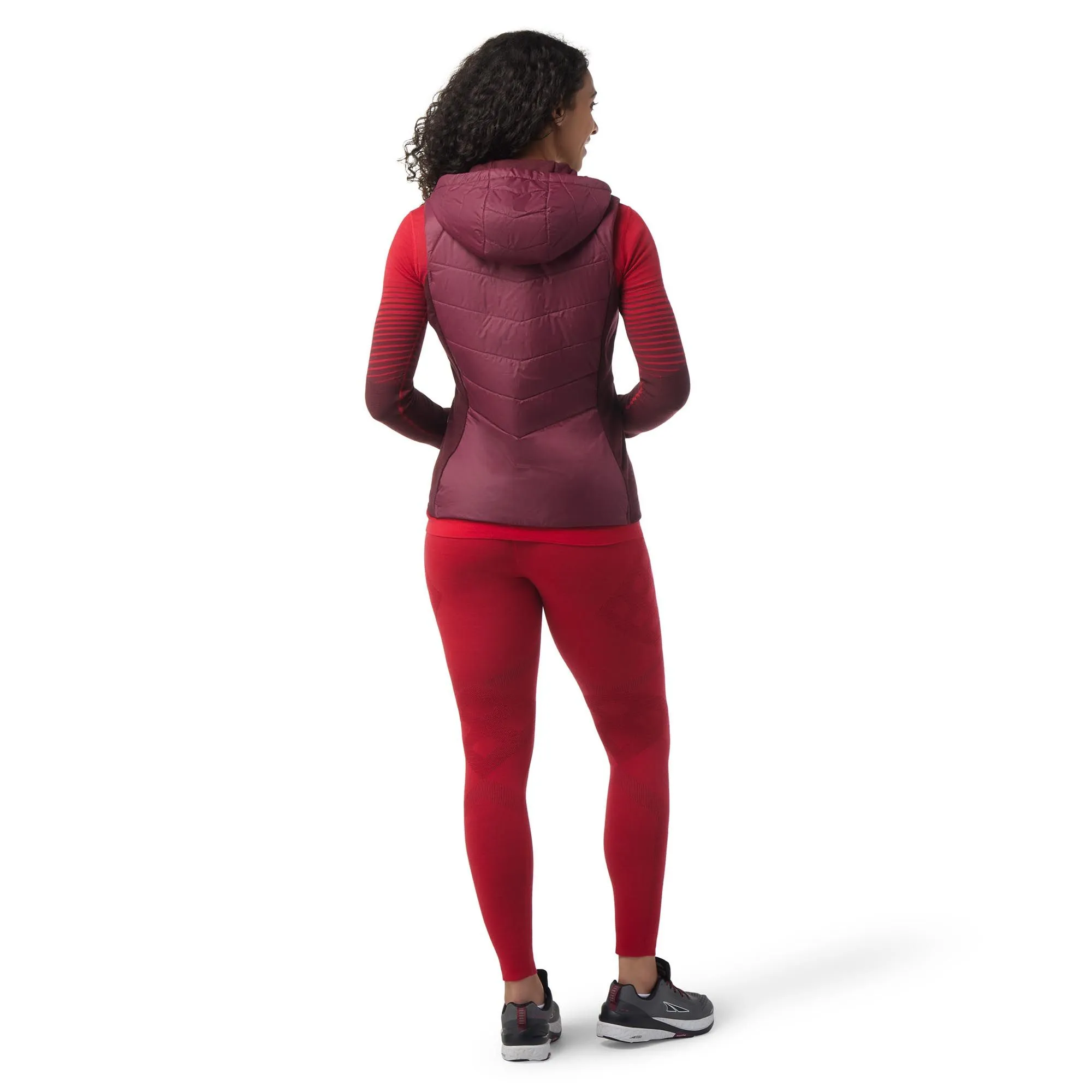 Smartrwool Smartloft Hoodie Vest Cherry Women's - A One Clothing