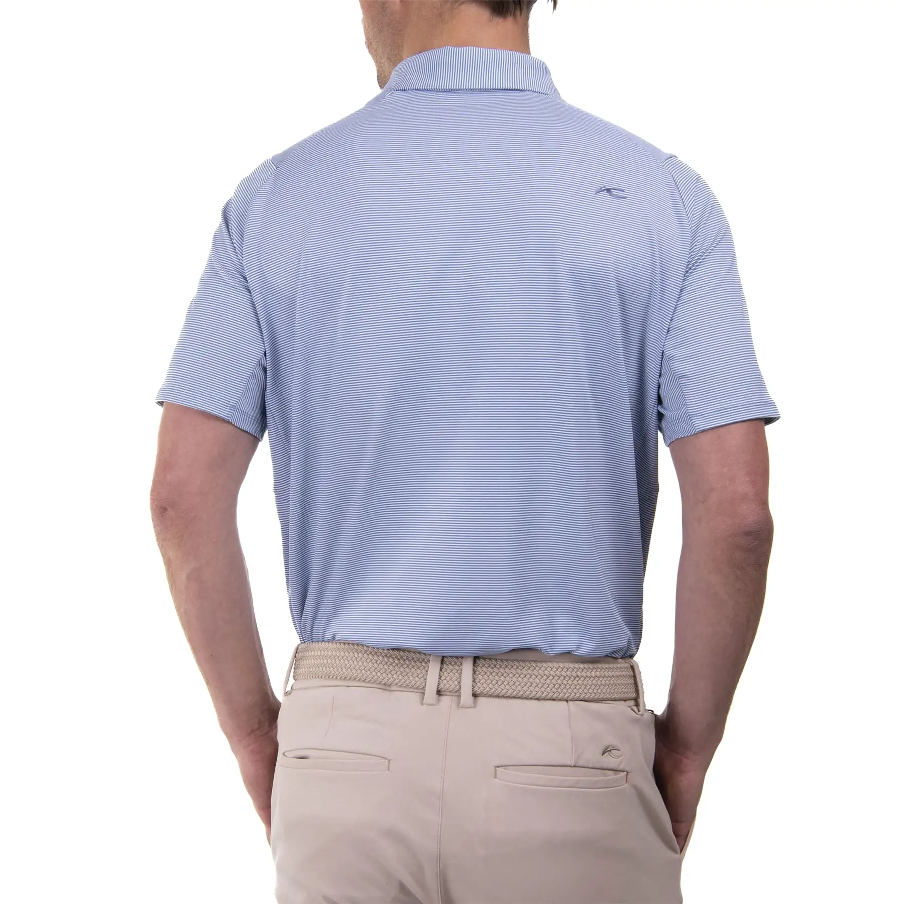 Soren Stripe Comfort Fit Polo Atlanta Blue/White - 2024