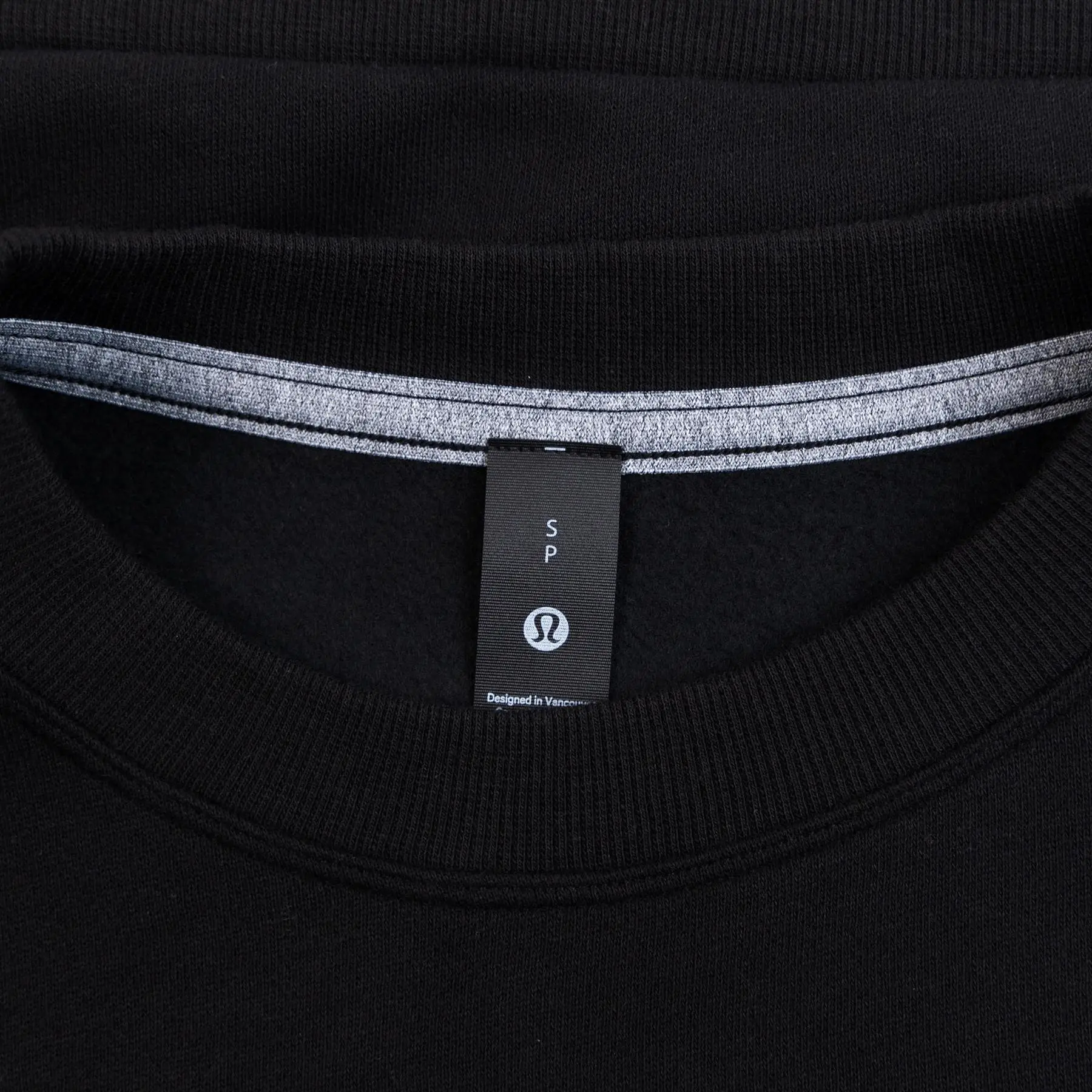 Steady State Crew Neck Cotton Sweatshirt Black - SS24