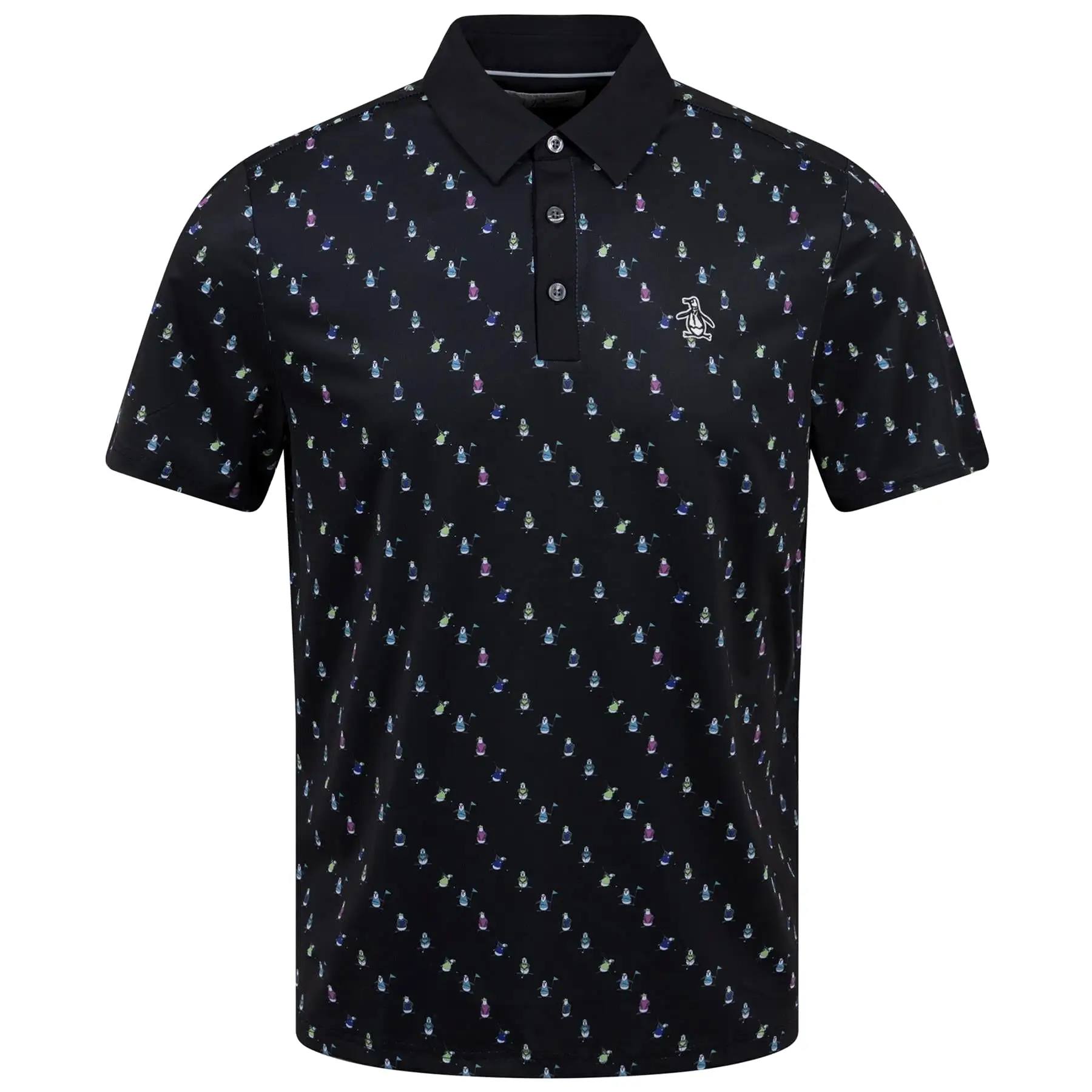 Swinging Pete Novelty Print Polo Caviar - SS23