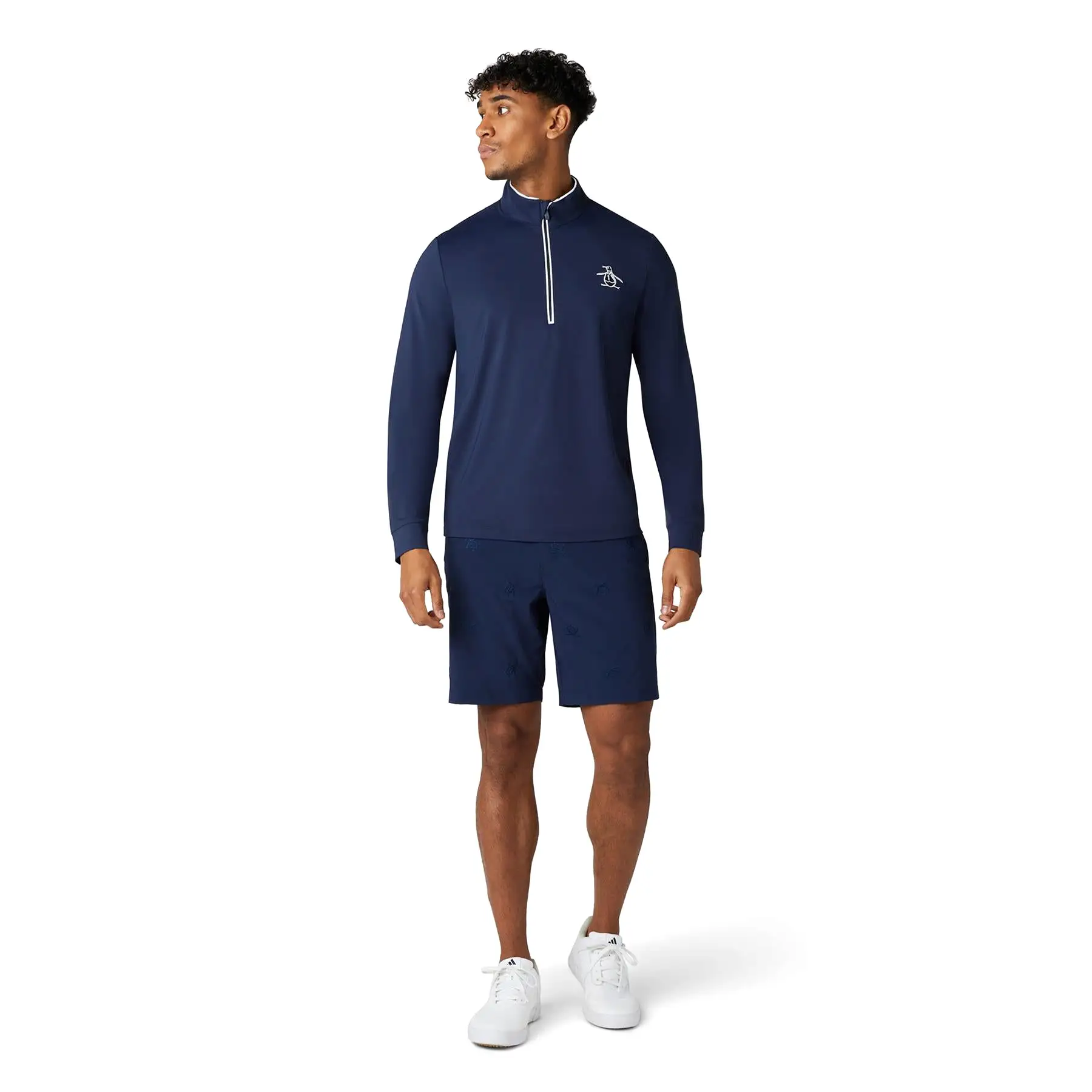 Technical Earl Quarter Zip Mid Layer Bright Iris - SS24