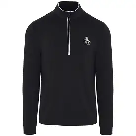 Technical Earl Quarter Zip Mid Layer Caviar Black - SS24