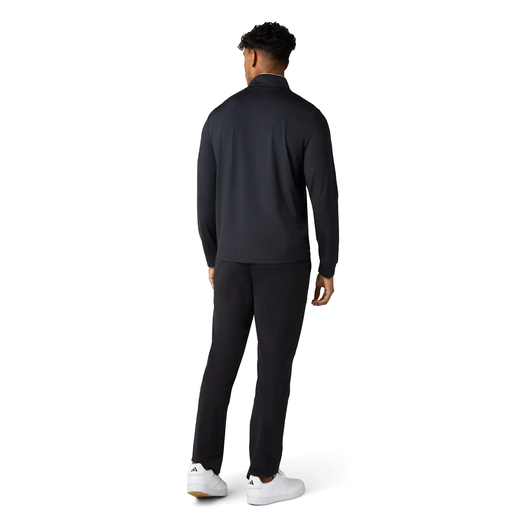 Technical Earl Quarter Zip Mid Layer Caviar Black - SS24