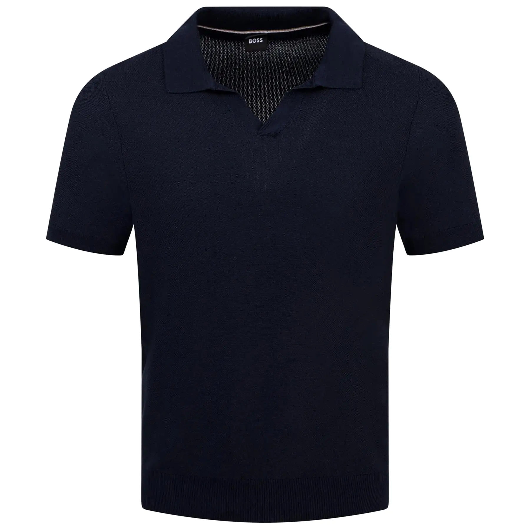 Tempio Regular Fit Knitted Polo Dark Blue - SU24