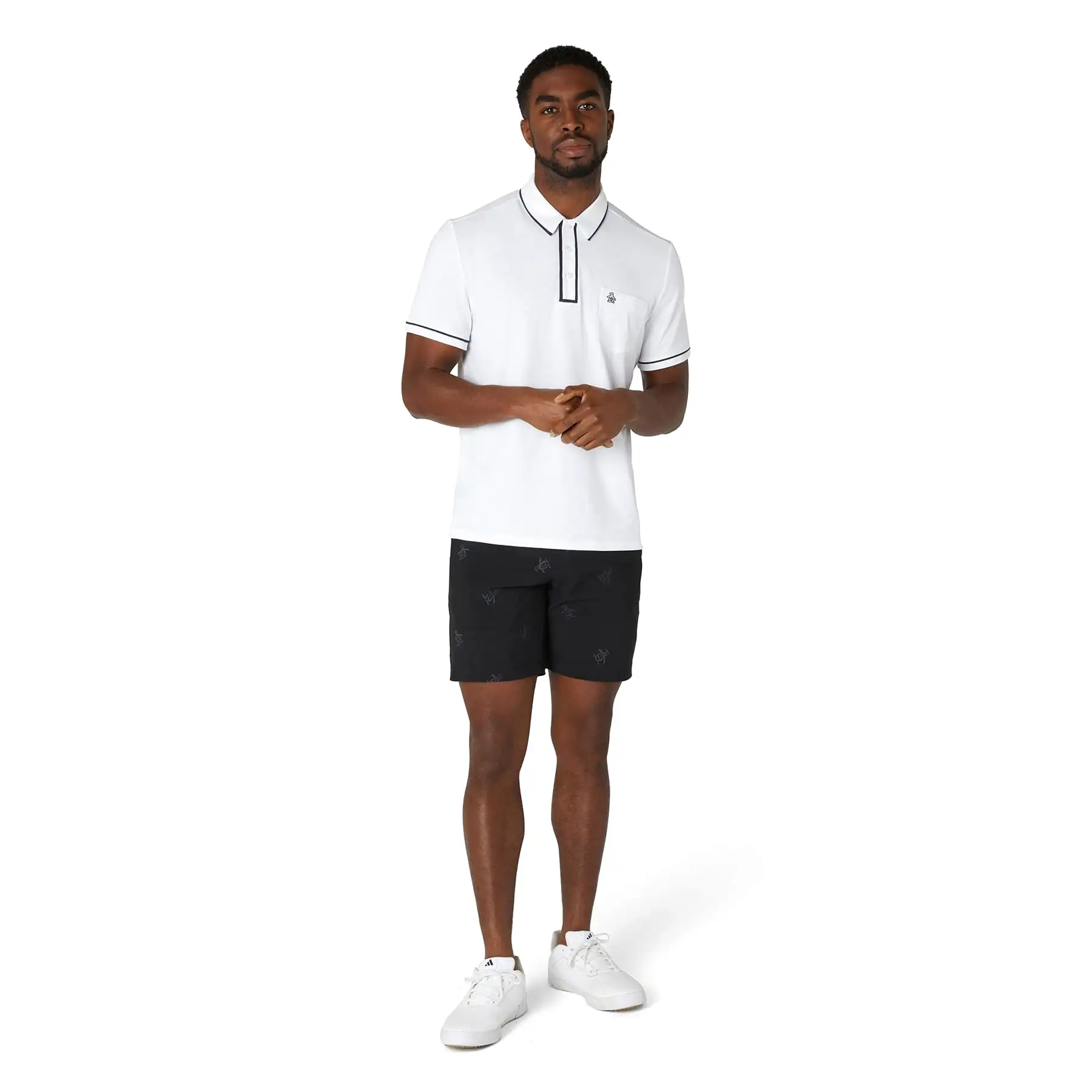 The Technical Earl Nylon Stretch Polo Bright White - SS24