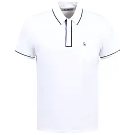 The Technical Earl Nylon Stretch Polo Bright White - SS24