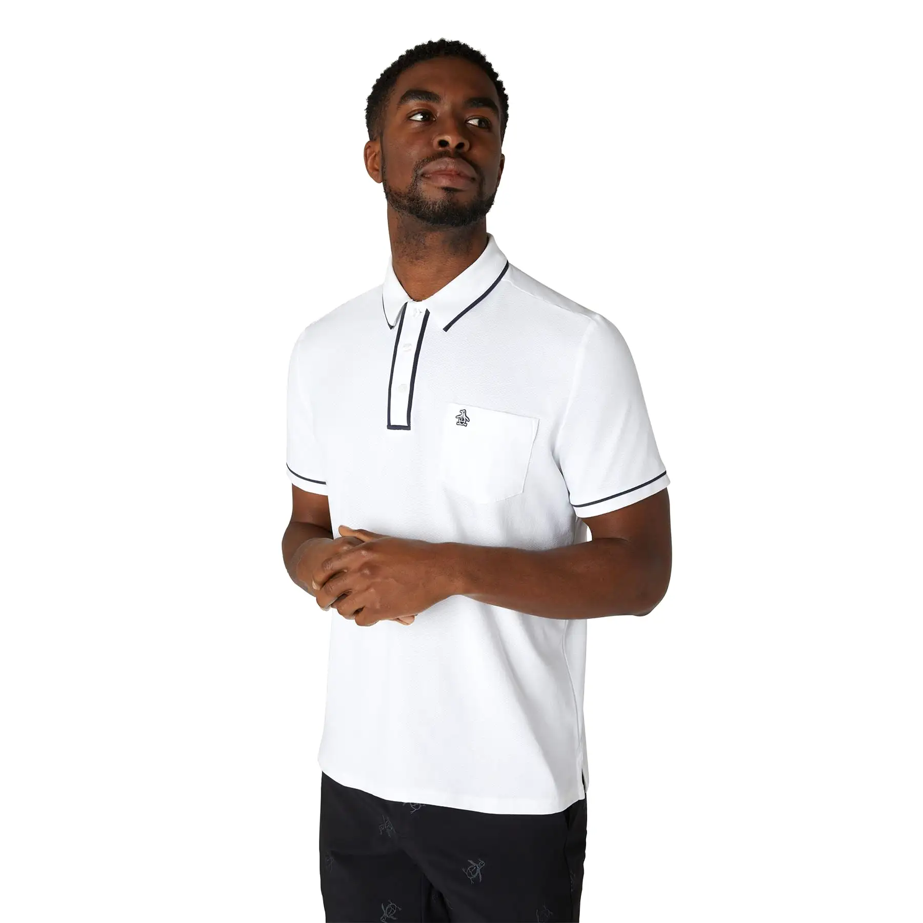 The Technical Earl Nylon Stretch Polo Bright White - SS24