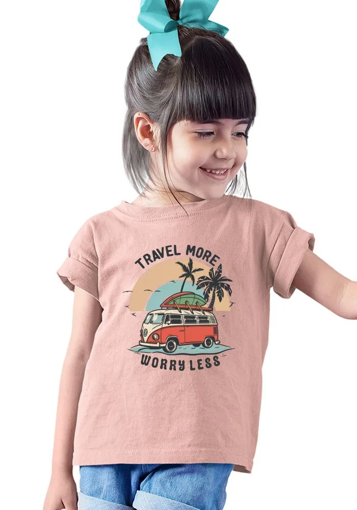 Travel More Worry Less Kids T-Shirt