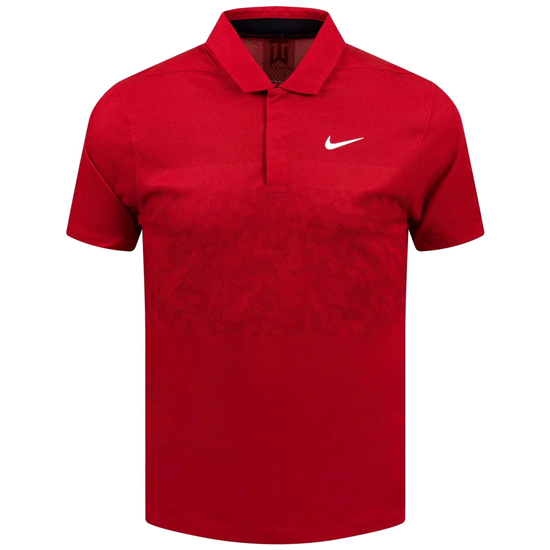 TW Dri-Fit ADV Camo Polo Gym Red - SS23