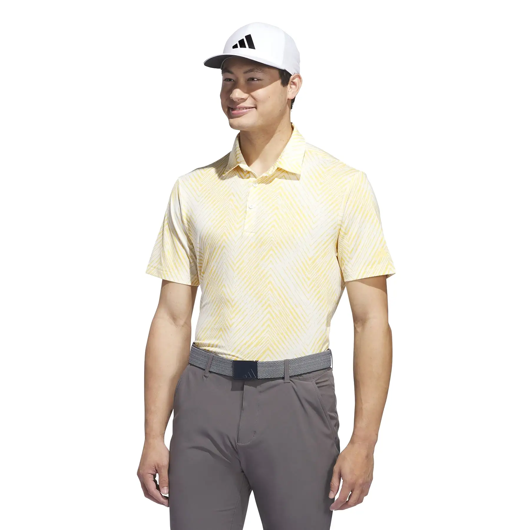 Ultimate365 Regular Fit All Over Print Polo Ivory - SS24