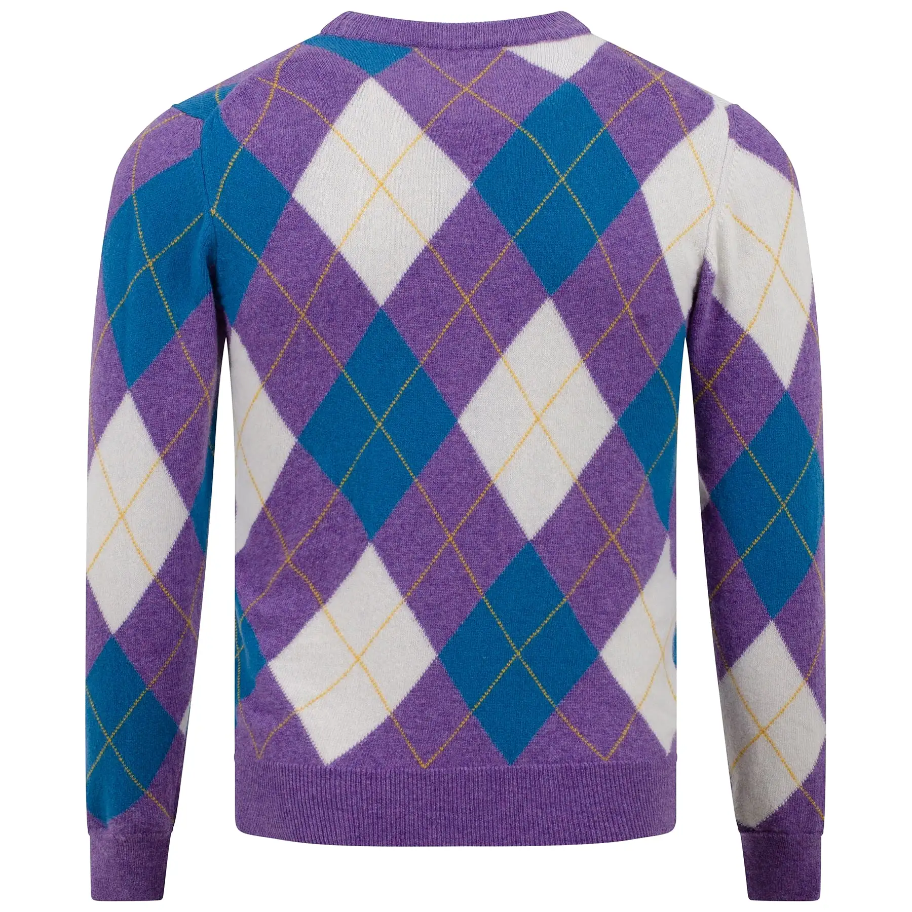 Unisex All Over Iconic Argyle Knit Purple Moon/Ivory - SS23