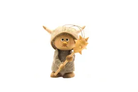 Viking Boy in Linen Standing Ornament