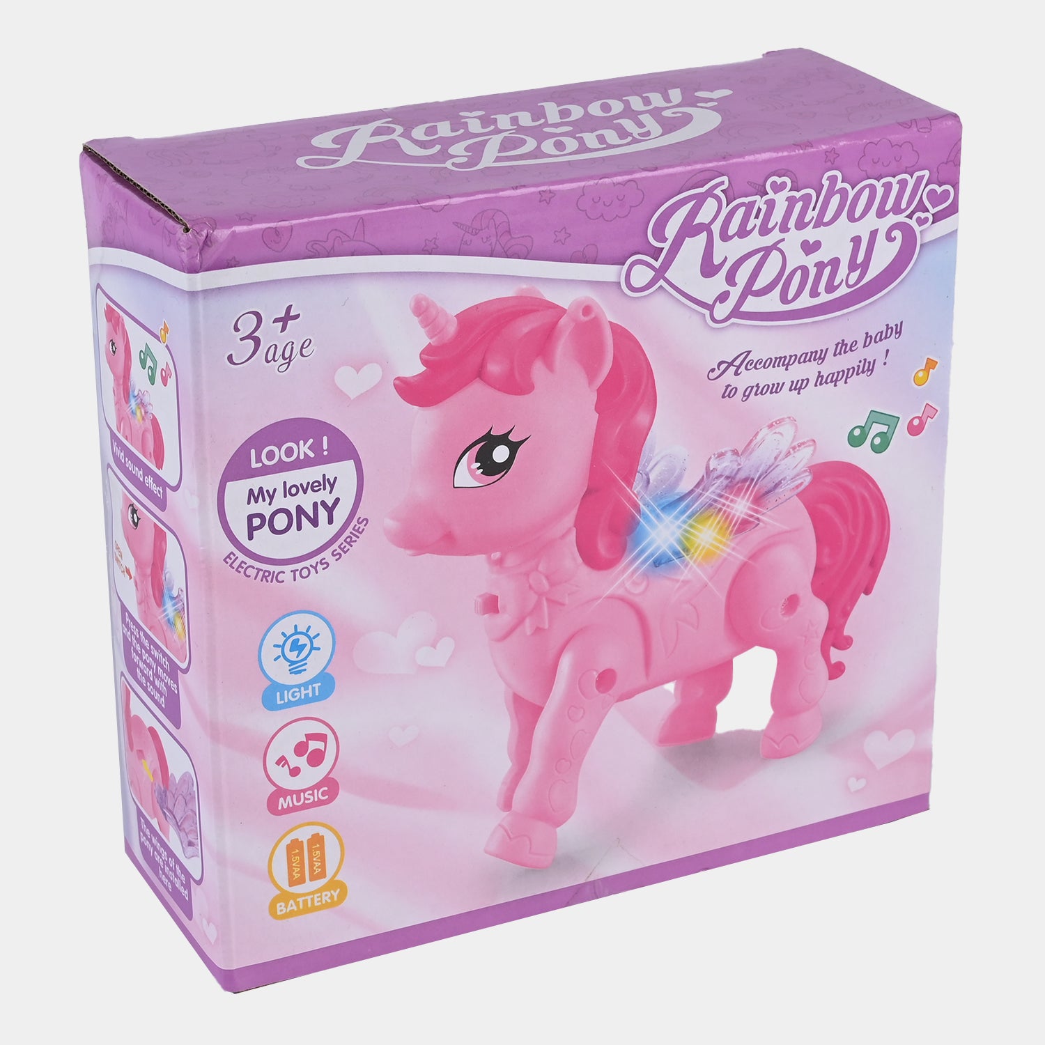 Walking Pony Horse Light/Sound Toy For Kids