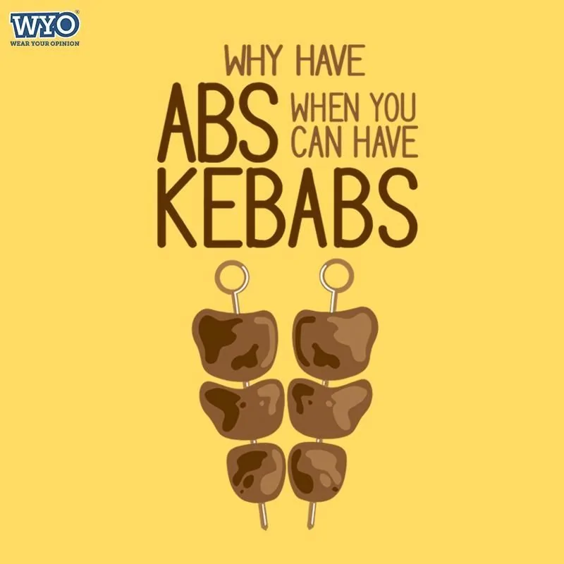 Why Abs When Kebabs Kids T-shirt