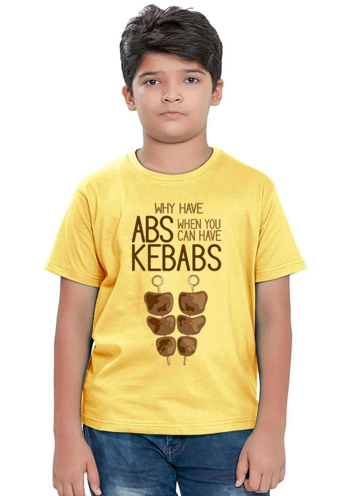 Why Abs When Kebabs Kids T-shirt