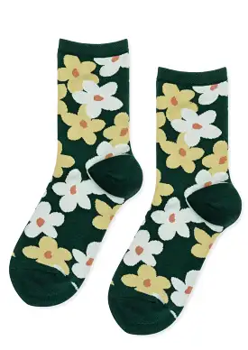 Windflower Crew Socks