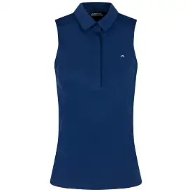 Womens Dena Sleeveless Polo Estate Blue - AW23