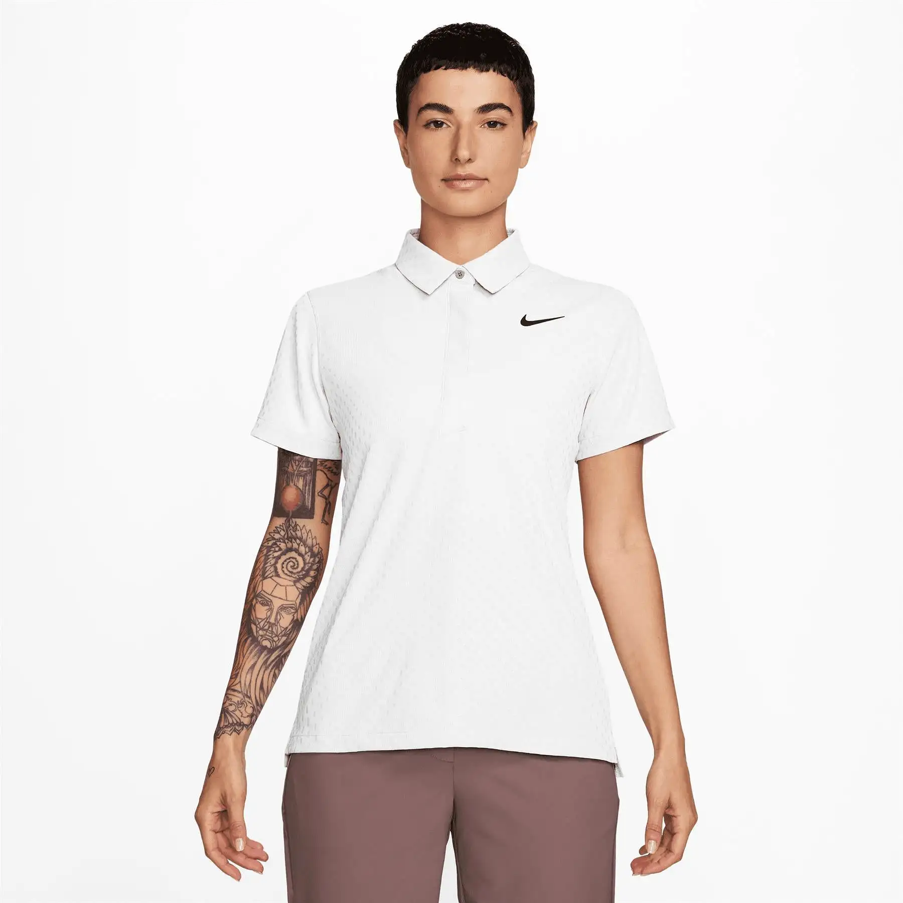 Womens Dri-FIT ADV Tour Polo White - SS24