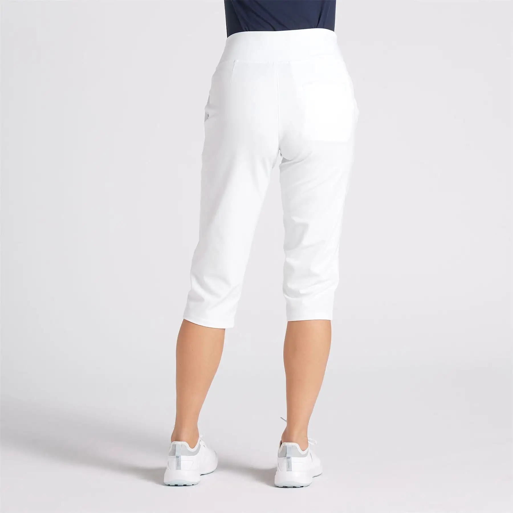 Womens Everyday Capri 3/4 Length Trousers White - SS24